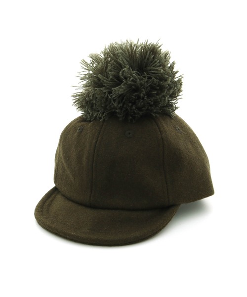 MAKE YOUR DAY（メイクユアデイ）の「梵天キャップ（キャップ・キッズ・ブラック/キャメル/ベージュ/カーキ・XS/S/M/L）」の4枚目の写真