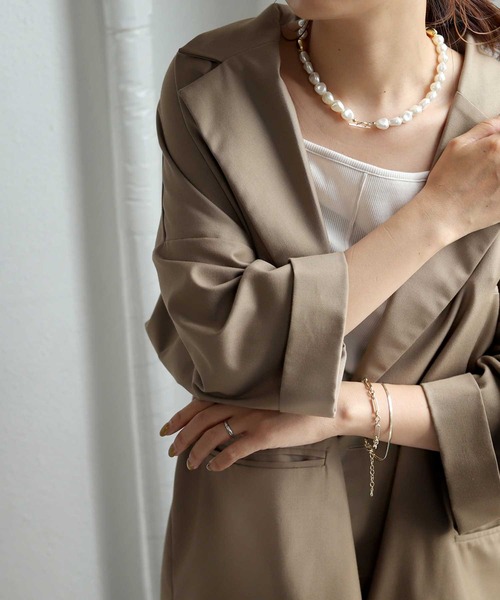 antiqua（アンティカ）の「2連スネークチェーンブレスレット（ブレスレット・レディース・ゴールド/シルバー・FREE）」の5枚目の写真