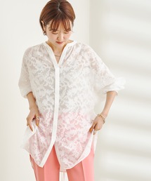 【WEB限定】ジャガードバックリボンドルマンブラウス
