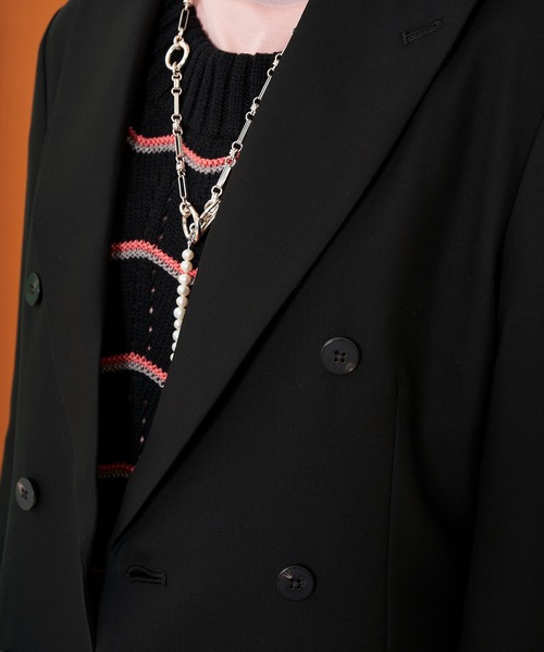 LiNoH（リノー）の「ジェットブラック ベルテッドジャケット/JET BLACK BELTED JACKET（テーラードジャケット・メンズ・ブラック・2/1）」の17枚目の写真