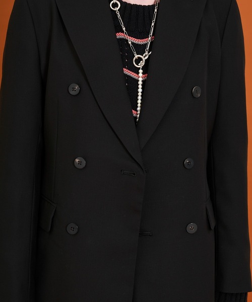 LiNoH（リノー）の「ジェットブラック ベルテッドジャケット/JET BLACK BELTED JACKET（テーラードジャケット・メンズ・ブラック・2/1）」の20枚目の写真