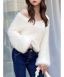 RESEXXY | シャギーニットカーディガン(カーディガン/ボレロ)