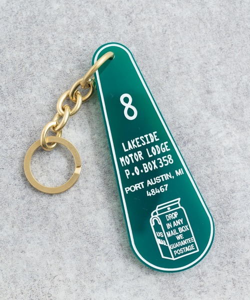 Rocky Monroe（ロッキーモンロー）の「日本製 アクリル アメリカ メールBOXオマージュ キーリング / キーチャーム（キーホルダー・メンズ・ブラウン/グリーン/レッド・ONESIZE）」の10枚目の写真