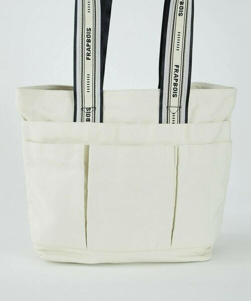 FRAPBOIS（フラボア）の「スクエアトートバッグ（トートバッグ・レディース・ネイビー/カーキ/アイボリー・FREE）」の20枚目の写真