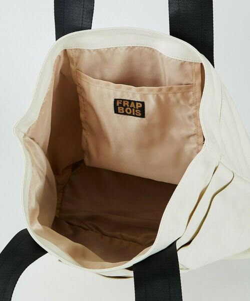 FRAPBOIS（フラボア）の「スクエアトートバッグ（トートバッグ・レディース・ネイビー/カーキ/アイボリー・FREE）」の10枚目の写真