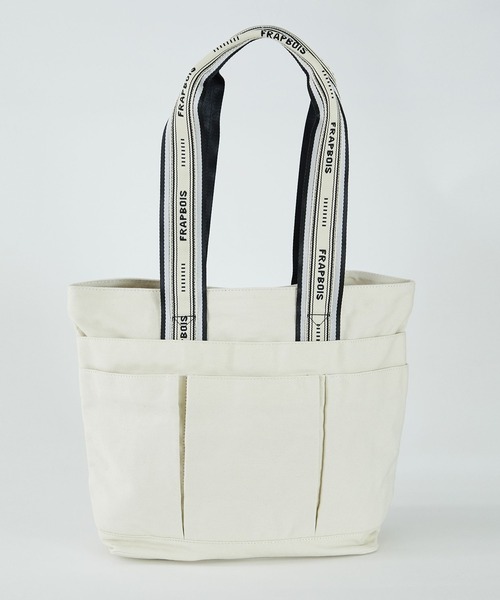 FRAPBOIS（フラボア）の「スクエアトートバッグ（トートバッグ・レディース・ネイビー/カーキ/アイボリー・FREE）」の11枚目の写真
