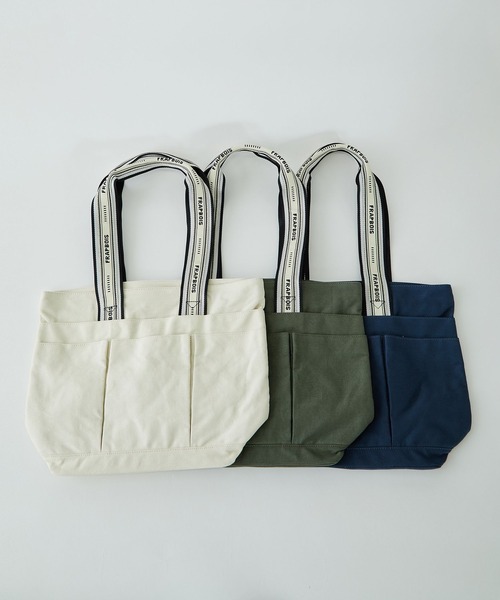 FRAPBOIS（フラボア）の「スクエアトートバッグ（トートバッグ・レディース・ネイビー/カーキ/アイボリー・FREE）」の19枚目の写真
