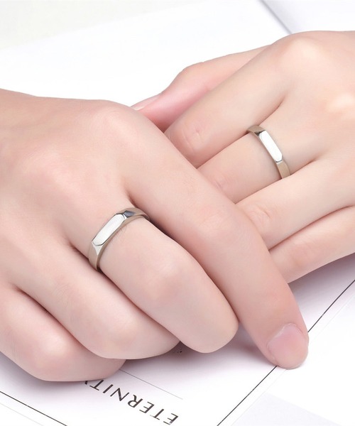 clarity blanc（クラリティーブラン）の「925シルバー ペアリング フリーサイズ 2個セット（リング・レディース・A/K/I/J/L/B/N/C/G/H/E/M/D・FREE）」の8枚目の写真