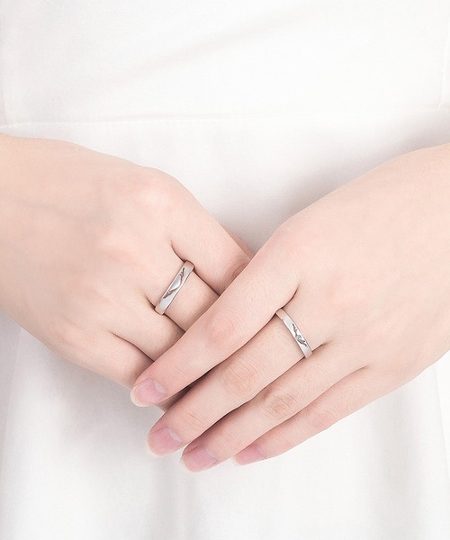 clarity blanc（クラリティーブラン）の「925シルバー ペアリング フリーサイズ 2個セット（リング・レディース・A/K/I/J/L/B/N/C/G/H/E/M/D・FREE）」の9枚目の写真