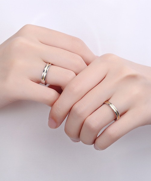 clarity blanc（クラリティーブラン）の「925シルバー ペアリング フリーサイズ 2個セット（リング・レディース・A/K/I/J/L/B/N/C/G/H/E/M/D・FREE）」の10枚目の写真