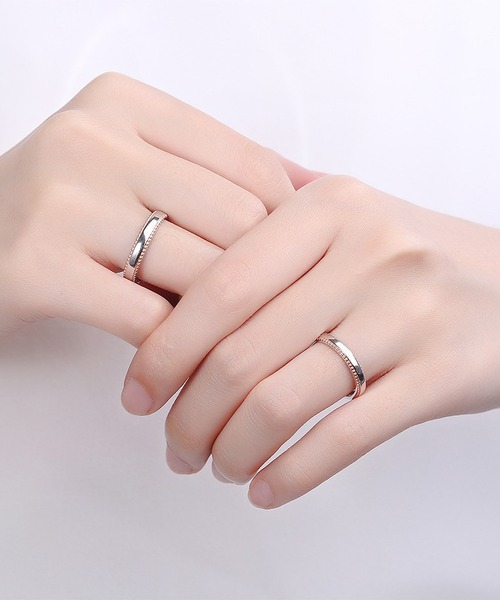 clarity blanc（クラリティーブラン）の「925シルバー ペアリング フリーサイズ 2個セット（リング・レディース・A/K/I/J/L/B/N/C/G/H/E/M/D・FREE）」の11枚目の写真