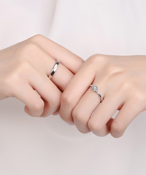 clarity blanc（クラリティーブラン）の「925シルバー ペアリング フリーサイズ 2個セット（リング・レディース・A/K/I/J/L/B/N/C/G/H/E/M/D・FREE）」の12枚目の写真