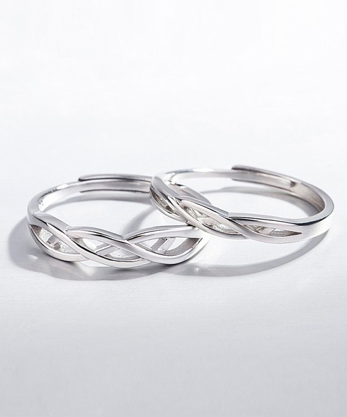 clarity blanc（クラリティーブラン）の「925シルバー ペアリング フリーサイズ 2個セット（リング・レディース・A/K/I/J/L/B/N/C/G/H/E/M/D・FREE）」の17枚目の写真