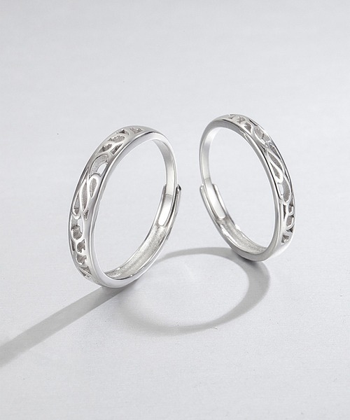 clarity blanc（クラリティーブラン）の「925シルバー ペアリング フリーサイズ 2個セット（リング・レディース・A/K/I/J/L/B/N/C/G/H/E/M/D・FREE）」の18枚目の写真