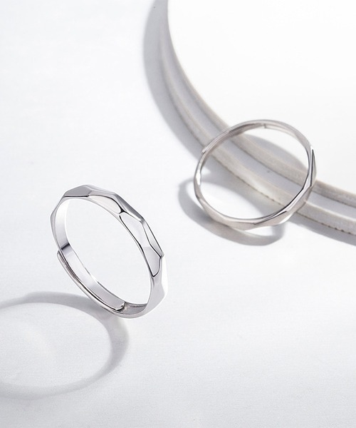 clarity blanc（クラリティーブラン）の「925シルバー ペアリング フリーサイズ 2個セット（リング・レディース・A/K/I/J/L/B/N/C/G/H/E/M/D・FREE）」の20枚目の写真