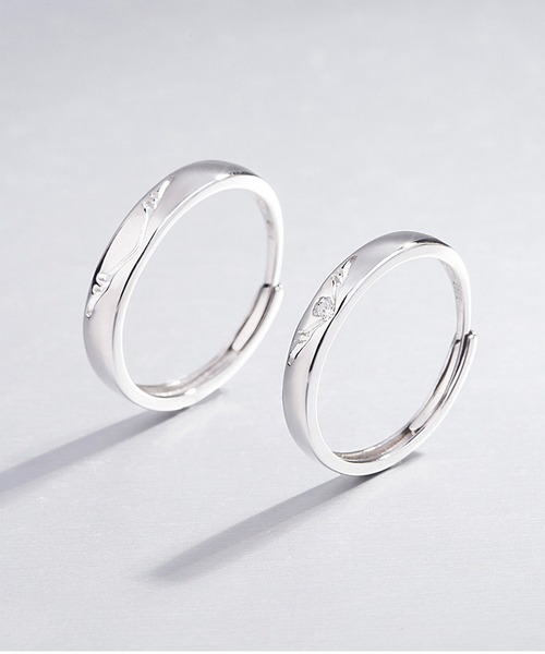 clarity blanc（クラリティーブラン）の「925シルバー ペアリング フリーサイズ 2個セット（リング・レディース・A/K/I/J/L/B/N/C/G/H/E/M/D・FREE）」の22枚目の写真