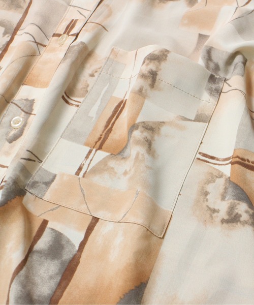 one way（ワンウェイ）の「【oneway】ボカシ柄シャツ（シャツ/ブラウス・レディース・ベージュ/ライトグレー・FREE）」の21枚目の写真