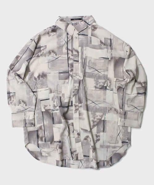 one way（ワンウェイ）の「【oneway】ボカシ柄シャツ（シャツ/ブラウス・レディース・ベージュ/ライトグレー・FREE）」の20枚目の写真