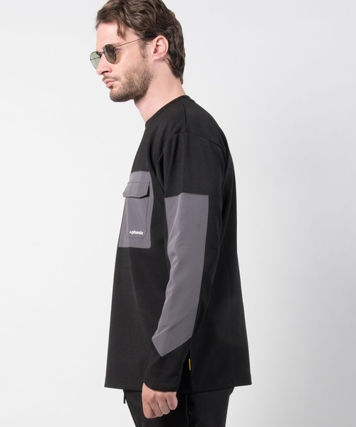 +phenix(プラスフェニックス)の「+phenix(プラスフェニックス) Stretch Pocket Tee(Tシャツ/カットソー・メンズ・ホワイト/ブラック/カーキ/ホワイト×グレー・S/M/L/XL/XXL)」の22枚目の写真