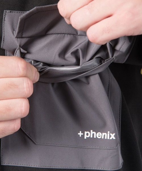 +phenix(プラスフェニックス)の「+phenix(プラスフェニックス) Stretch Pocket Tee(Tシャツ/カットソー・メンズ・ホワイト/ブラック/カーキ/ホワイト×グレー・S/M/L/XL/XXL)」の13枚目の写真