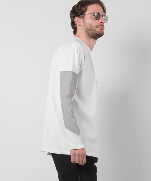 +phenix(プラスフェニックス)の「+phenix(プラスフェニックス) Stretch Pocket Tee(Tシャツ/カットソー・メンズ・ホワイト/ブラック/カーキ/ホワイト×グレー・S/M/L/XL/XXL)」の8枚目の写真