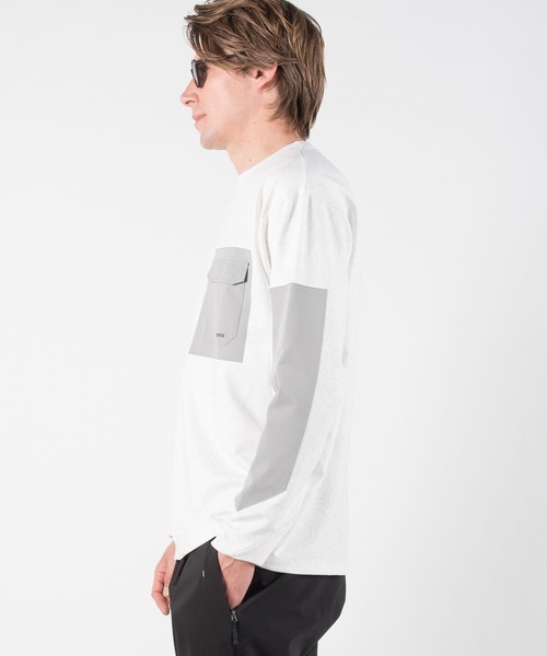 +phenix(プラスフェニックス)の「+phenix(プラスフェニックス) Stretch Pocket Tee(Tシャツ/カットソー・メンズ・ホワイト/ブラック/カーキ/ホワイト×グレー・S/M/L/XL/XXL)」の18枚目の写真