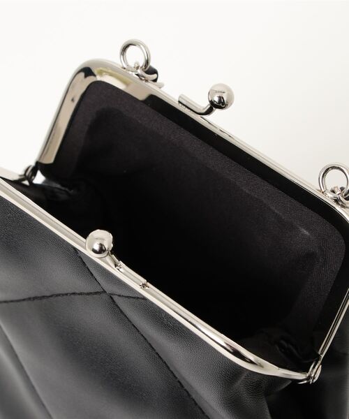 KOBE LETTUCE（コウベレタス）の「キルティングがま口ミニショルダーバッグ（ショルダーバッグ・レディース・ホワイト/ブラック/ベージュ/ミント・FREE）」の14枚目の写真