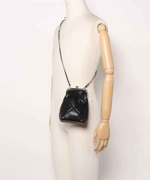 KOBE LETTUCE（コウベレタス）の「キルティングがま口ミニショルダーバッグ（ショルダーバッグ・レディース・ホワイト/ブラック/ベージュ/ミント・FREE）」の13枚目の写真