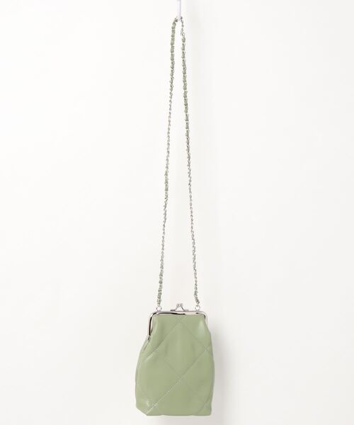 KOBE LETTUCE（コウベレタス）の「キルティングがま口ミニショルダーバッグ（ショルダーバッグ・レディース・ホワイト/ブラック/ベージュ/ミント・FREE）」の9枚目の写真