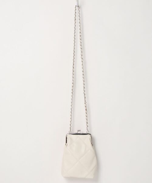 KOBE LETTUCE（コウベレタス）の「キルティングがま口ミニショルダーバッグ（ショルダーバッグ・レディース・ホワイト/ブラック/ベージュ/ミント・FREE）」の10枚目の写真