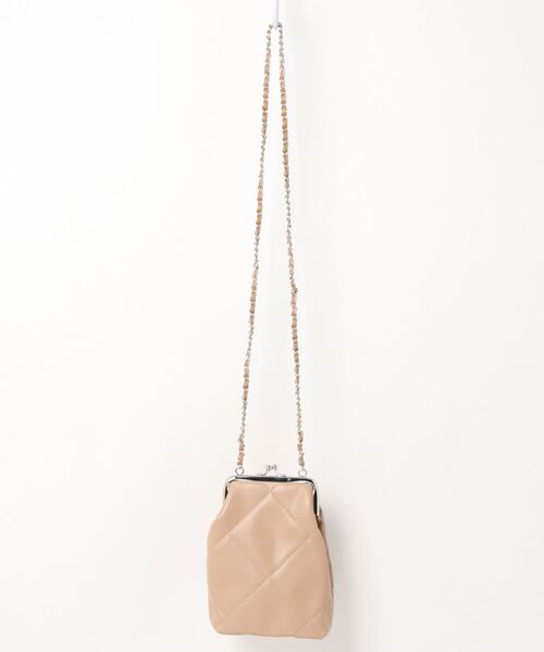 KOBE LETTUCE（コウベレタス）の「キルティングがま口ミニショルダーバッグ（ショルダーバッグ・レディース・ホワイト/ブラック/ベージュ/ミント・FREE）」の11枚目の写真