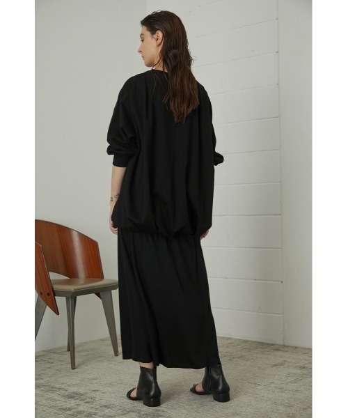 RIM.ARK（リムアーク）の「Back volume skirt set up（サロペット/オーバーオール・レディース・ブラック/ダークグリーン/ライトベージュ・FREE）」の18枚目の写真