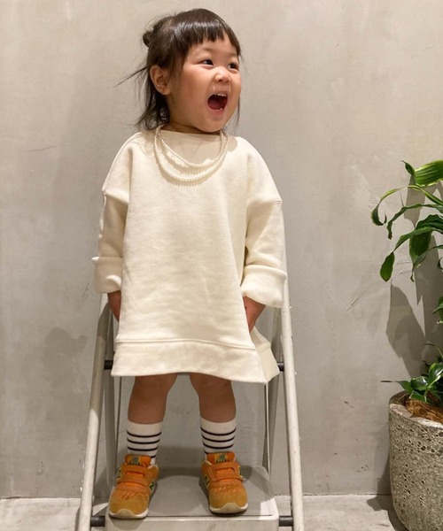 CIAOPANIC TYPY（チャオパニックティピー）の「【KIDS】【OSORO】スウェードライクスウェット（スウェット・キッズ・ホワイト系その他/チャコールグレー/ライトグレー/グリーン/レッド/オレンジ・SMALL/MEDIUM/LARGE/X-LARGE/XX-LARGE）」の2枚目の写真