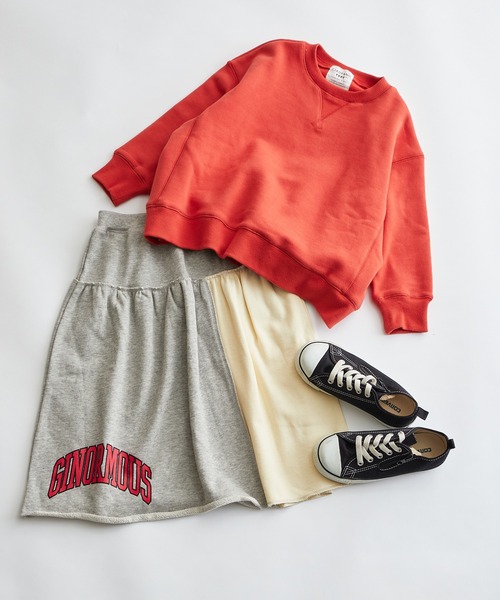 CIAOPANIC TYPY（チャオパニックティピー）の「【KIDS】【OSORO】スウェードライクスウェット（スウェット・キッズ・ホワイト系その他/チャコールグレー/ライトグレー/グリーン/レッド/オレンジ・SMALL/MEDIUM/LARGE/X-LARGE/XX-LARGE）」の5枚目の写真