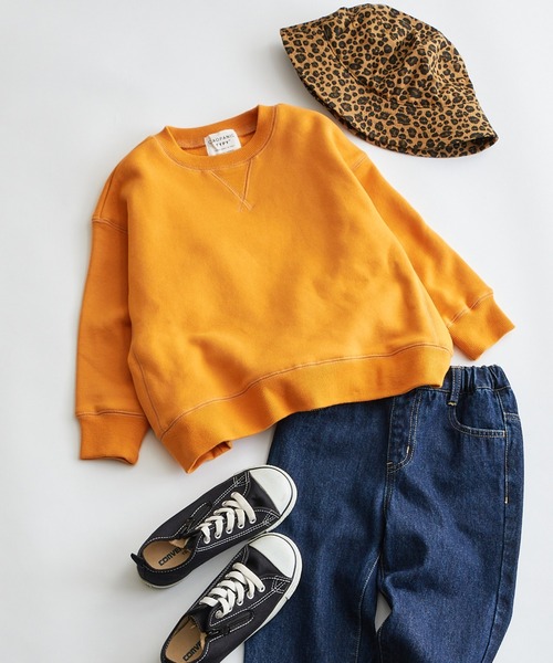 CIAOPANIC TYPY（チャオパニックティピー）の「【KIDS】【OSORO】スウェードライクスウェット（スウェット・キッズ・ホワイト系その他/チャコールグレー/ライトグレー/グリーン/レッド/オレンジ・SMALL/MEDIUM/LARGE/X-LARGE/XX-LARGE）」の6枚目の写真