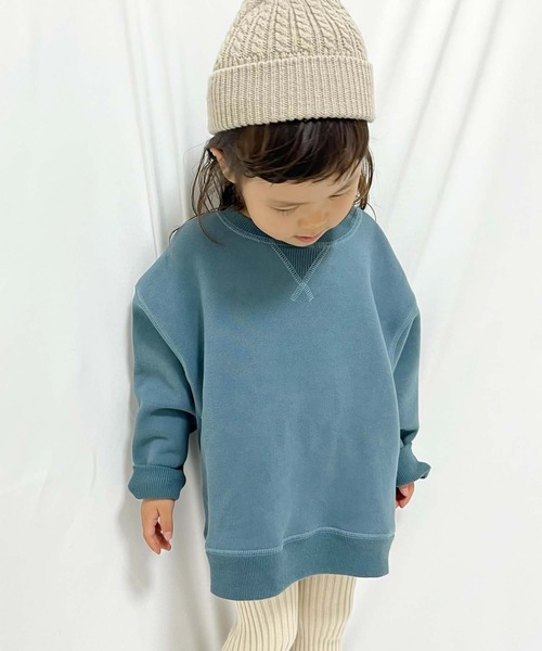 CIAOPANIC TYPY（チャオパニックティピー）の「【KIDS】【OSORO】スウェードライクスウェット（スウェット・キッズ・ホワイト系その他/チャコールグレー/ライトグレー/グリーン/レッド/オレンジ・SMALL/MEDIUM/LARGE/X-LARGE/XX-LARGE）」の4枚目の写真