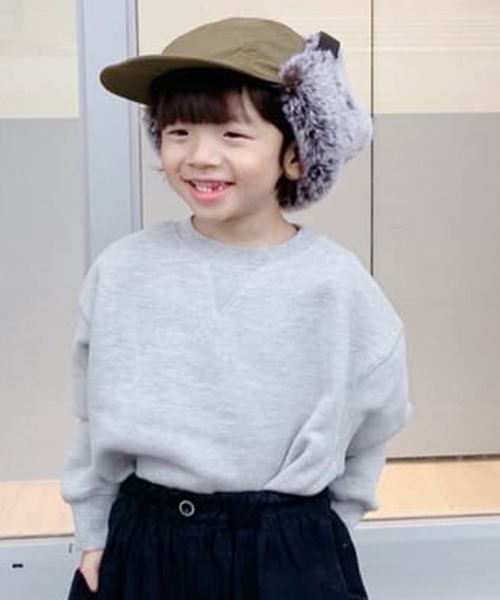 CIAOPANIC TYPY（チャオパニックティピー）の「【KIDS】【OSORO】スウェードライクスウェット（スウェット・キッズ・ホワイト系その他/チャコールグレー/ライトグレー/グリーン/レッド/オレンジ・SMALL/MEDIUM/LARGE/X-LARGE/XX-LARGE）」の3枚目の写真