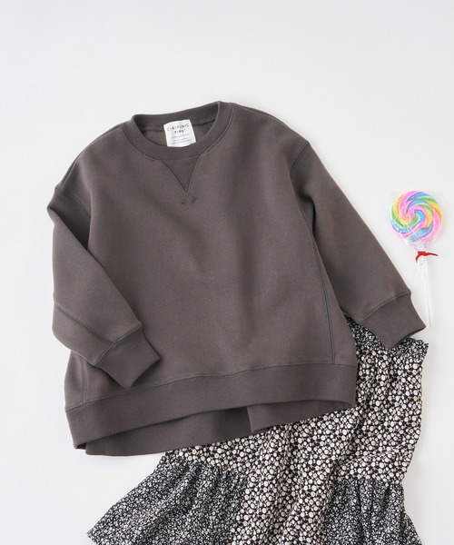 CIAOPANIC TYPY（チャオパニックティピー）の「【KIDS】【OSORO】スウェードライクスウェット（スウェット・キッズ・ホワイト系その他/チャコールグレー/ライトグレー/グリーン/レッド/オレンジ・SMALL/MEDIUM/LARGE/X-LARGE/XX-LARGE）」の7枚目の写真