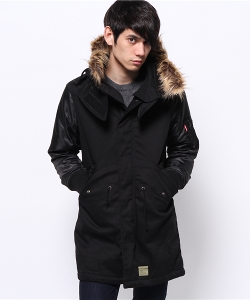 WHO'S WHO gallery(フーズフーギャラリー)の「【Em@//ONE】モッズコート(モッズコート・メンズ・ブラック/カーキ・MEDIUM/LARGE)」の2枚目の写真