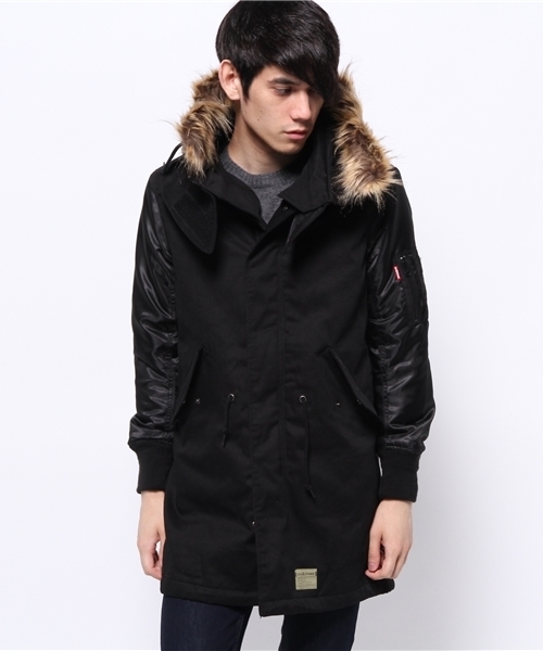 WHO'S WHO gallery(フーズフーギャラリー)の「【Em@//ONE】モッズコート(モッズコート・メンズ・ブラック/カーキ・MEDIUM/LARGE)」の3枚目の写真