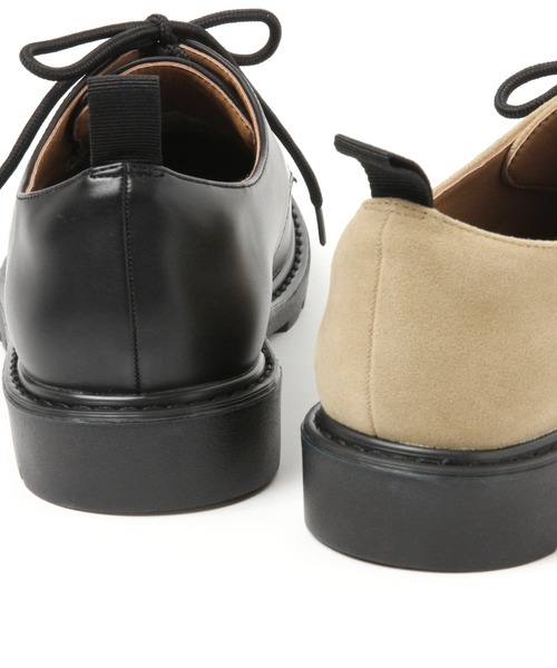 GLOBAL WORK（グローバルワーク）の「LUXTECHポストマンS/216098（ドレスシューズ・メンズ・ブラック/ベージュ・MEDIUM/LARGE）」の3枚目の写真