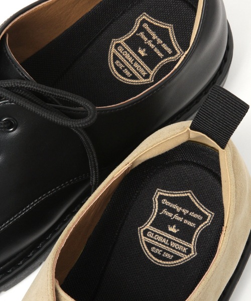 GLOBAL WORK（グローバルワーク）の「LUXTECHポストマンS/216098（ドレスシューズ・メンズ・ブラック/ベージュ・MEDIUM/LARGE）」の5枚目の写真