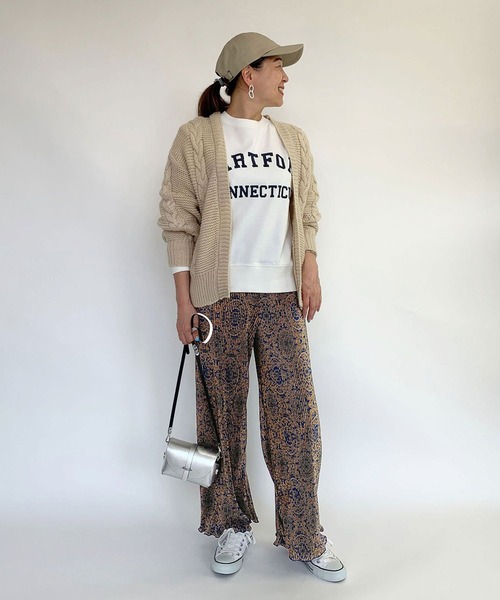 Grand PARK（グランドパーク）の「オリエンタル柄　プリーツパンツ（その他パンツ・レディース・ブラック系その他/ネイビー系/ブラウン系その他・FREE）」の7枚目の写真