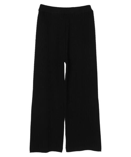 AMERICAN HOLIC（アメリカンホリック）の「ケーブルニット細見えパンツ（その他パンツ・レディース・ブラック・S/M/L）」の16枚目の写真