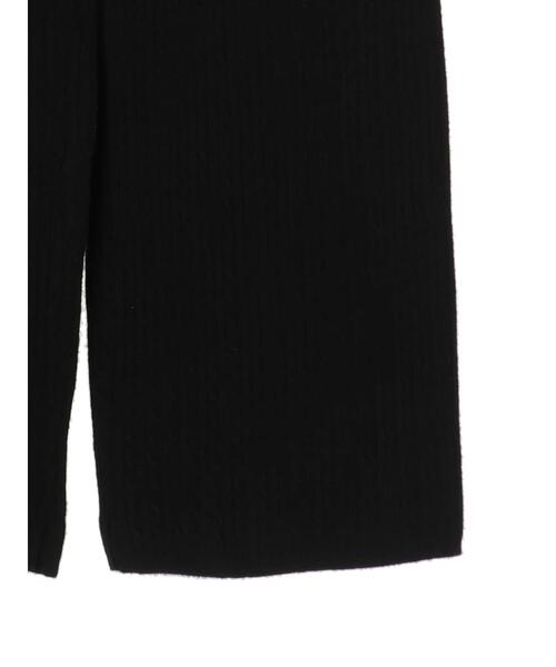 AMERICAN HOLIC（アメリカンホリック）の「ケーブルニット細見えパンツ（その他パンツ・レディース・ブラック・S/M/L）」の19枚目の写真