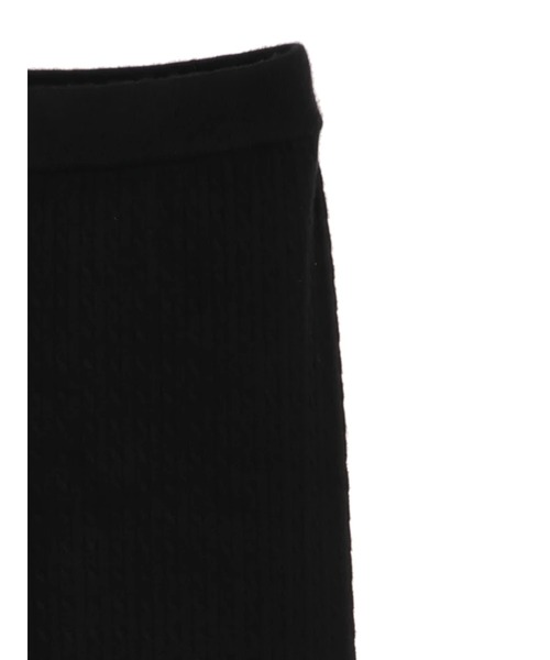 AMERICAN HOLIC（アメリカンホリック）の「ケーブルニット細見えパンツ（その他パンツ・レディース・ブラック・S/M/L）」の2枚目の写真