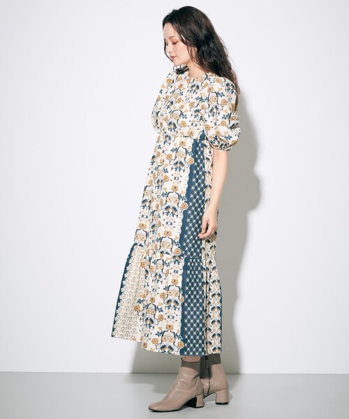 セール】ヌーボープリントパフワンピース（ワンピース）｜GRACE  