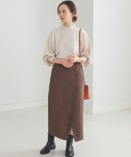 BEAMS HEART（ビームスハート）の「BEAMS HEART / ふっくら袖 ハイネック プルオーバー（ニット/セーター・レディース・ブラック/ブルー/ホワイト系その他5/オレンジ系その他2・FREE）」の7枚目の写真