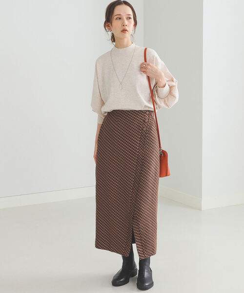 BEAMS HEART（ビームスハート）の「BEAMS HEART / ふっくら袖 ハイネック プルオーバー（ニット/セーター・レディース・ブラック/ブルー/ホワイト系その他5/オレンジ系その他2・FREE）」の8枚目の写真