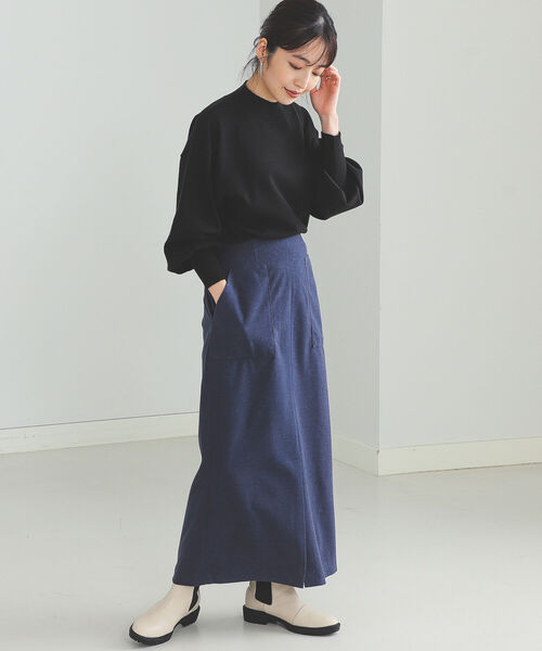 BEAMS HEART（ビームスハート）の「BEAMS HEART / ふっくら袖 ハイネック プルオーバー（ニット/セーター・レディース・ブラック/ブルー/ホワイト系その他5/オレンジ系その他2・FREE）」の10枚目の写真